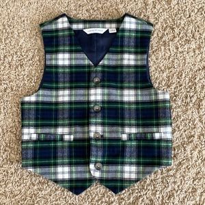Janie and Jack Flannel Vest